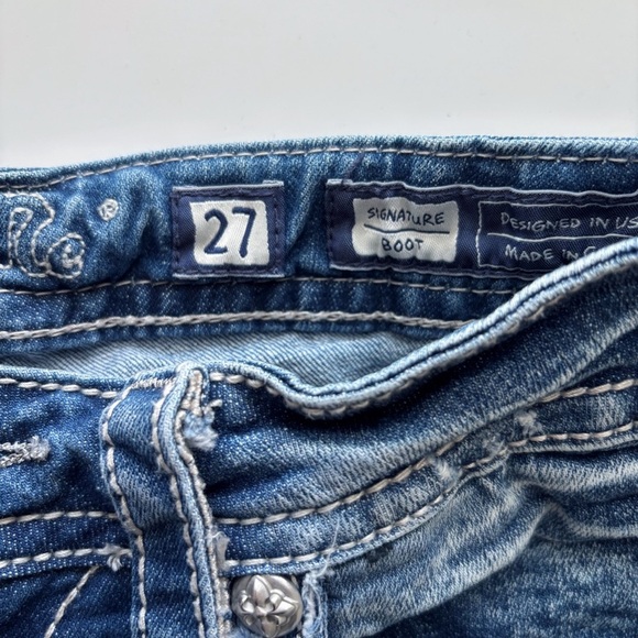 Miss Me Signature Bootcut Jeans 27 Rhinestone JP5755B4V - Picture 7 of 10